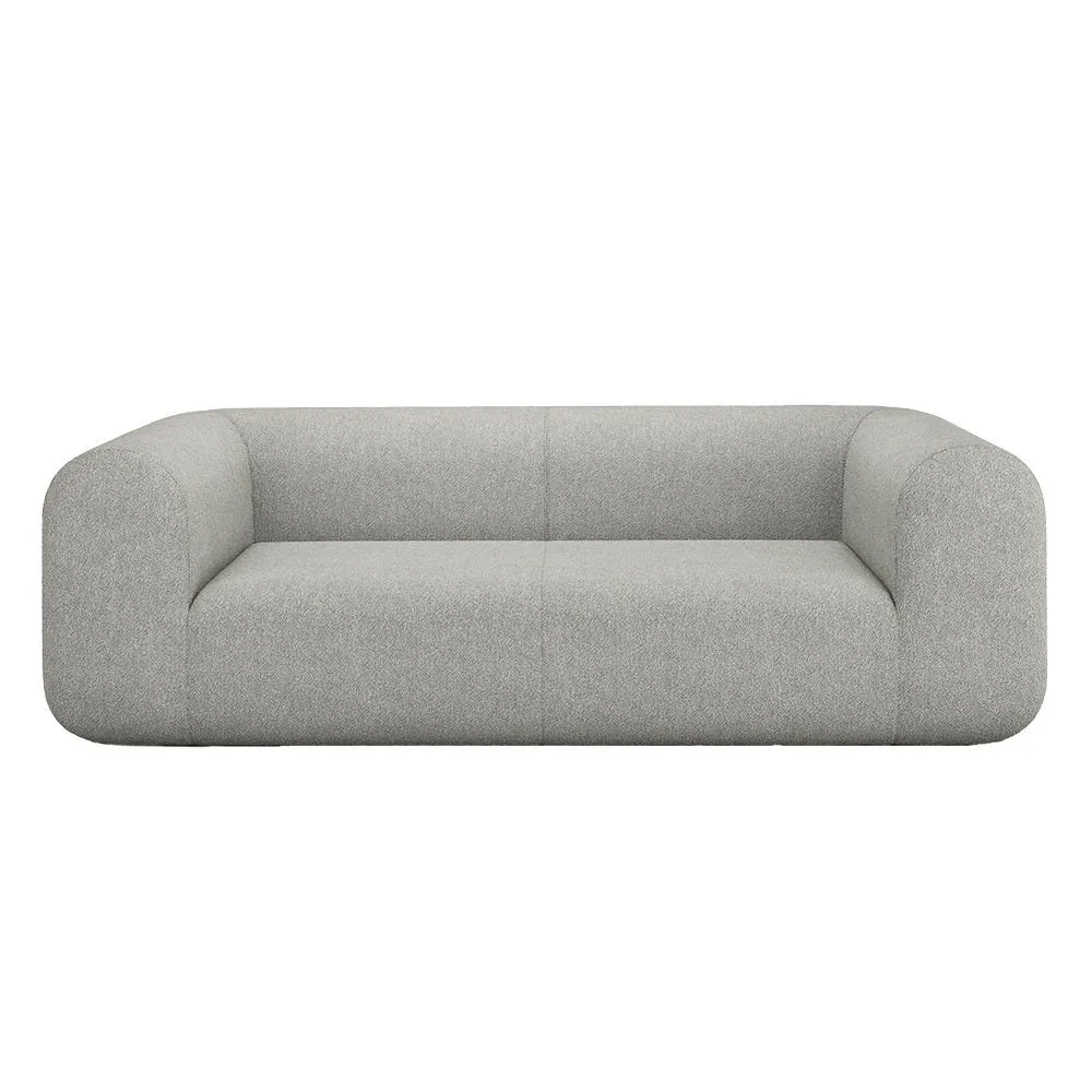 Tom Dixon Plump 2.5 Seater Sofa Config 1 Hallingdal 0110 Black Legs 2