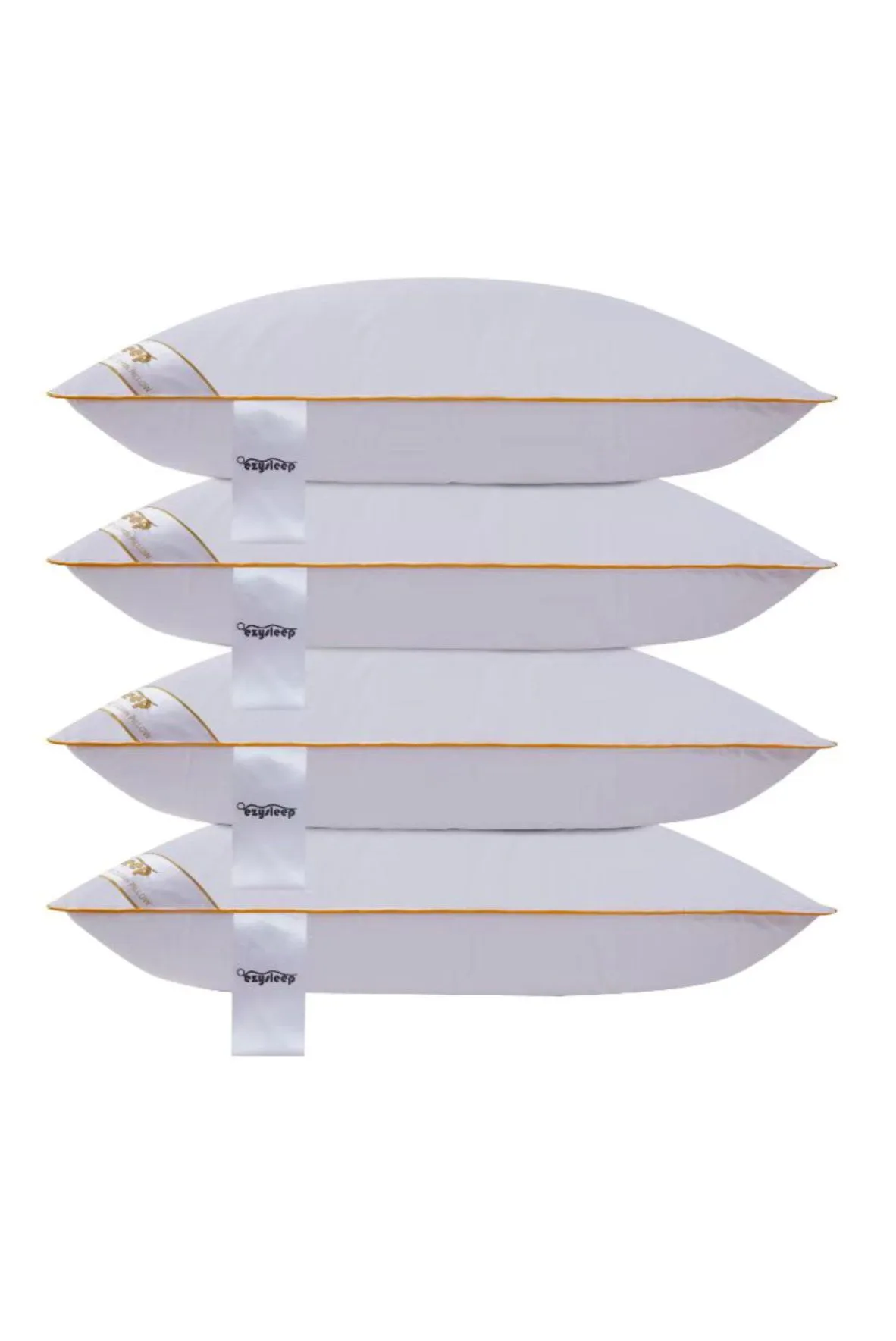 Ezysleep Luxury Goose Feather & Down Pillow - Set of 4 in White