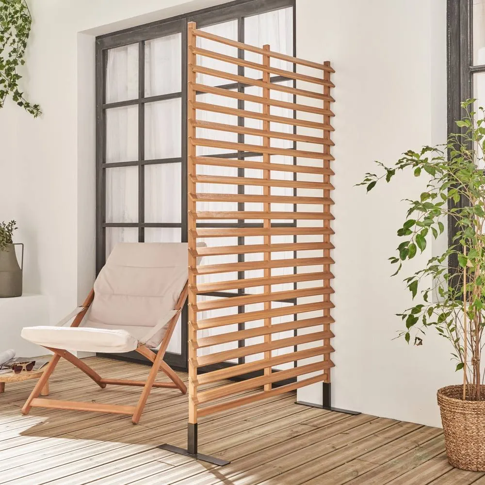 sweeek 100cm outdoor wooden screen in Brown