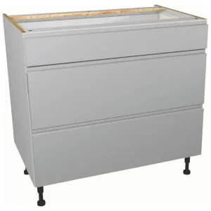 Madison Grey 3 Drawer Base Unit - 900mm