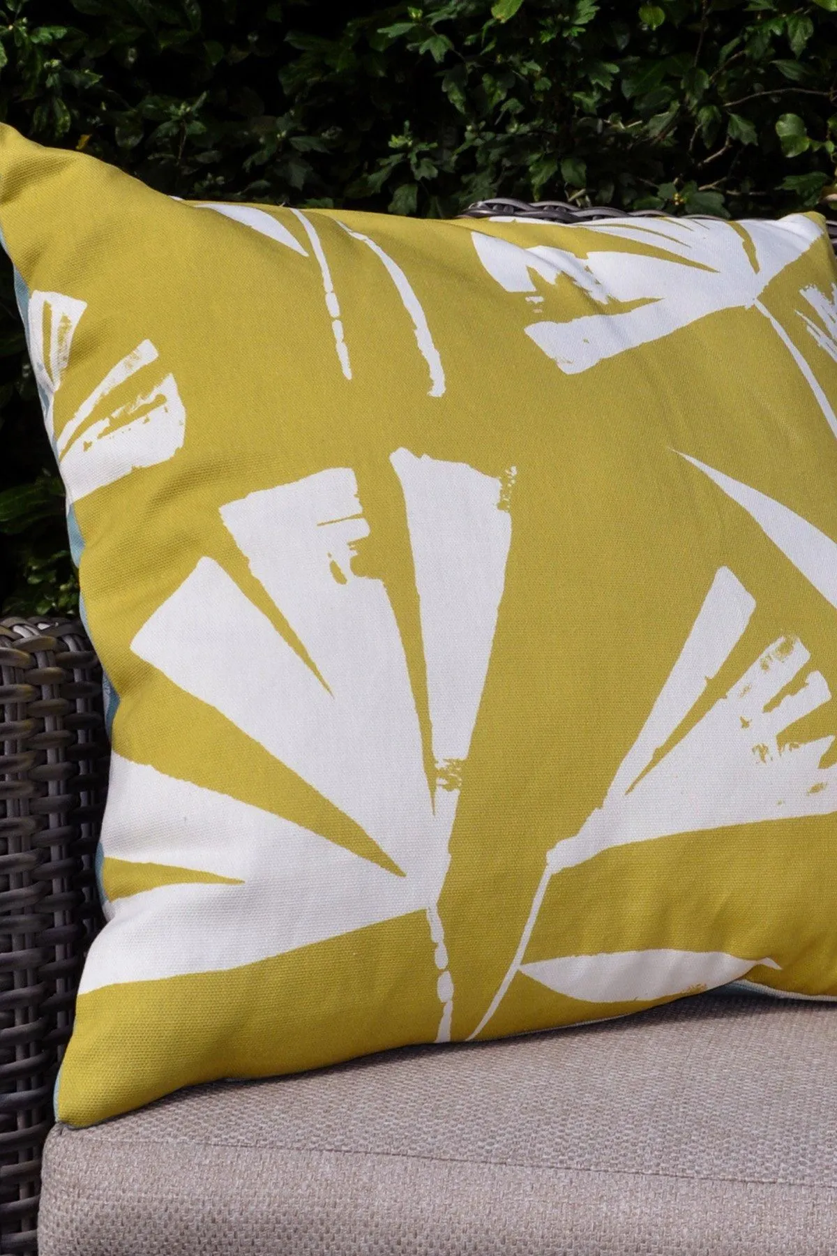 Fusion 'Alma Outdoor' Water & UV Resistant Garden Filled Bench Cushion in Teal