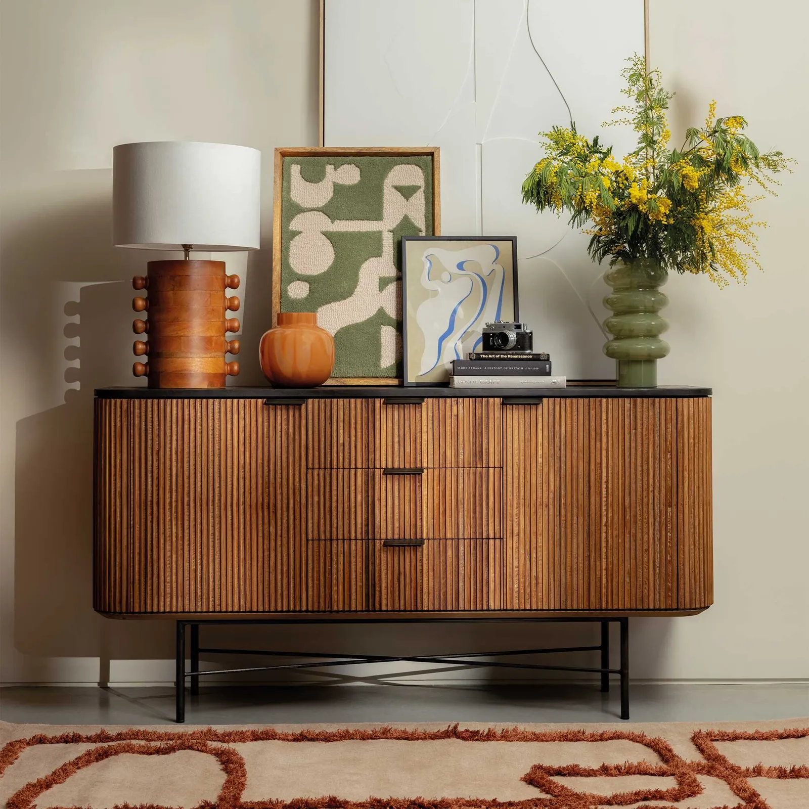Old Java Trinidad Rectangular Sideboard, Teak Wood | Barker & Stonehouse 2