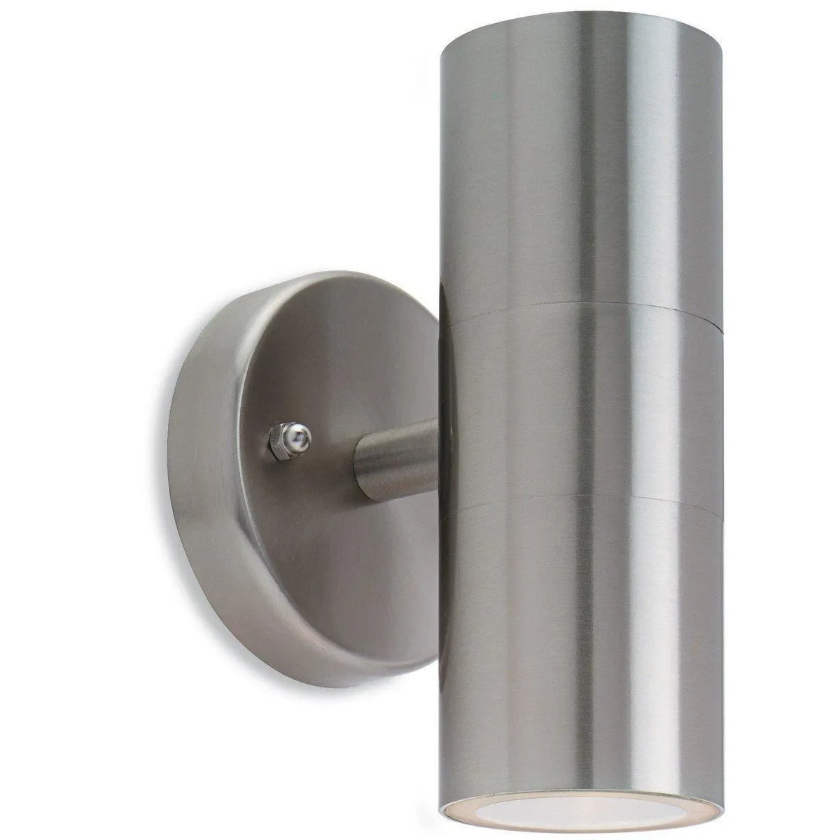 Netlighting Fusion 2 Light Wall Stainless Steel IP44 GU10 in Grey