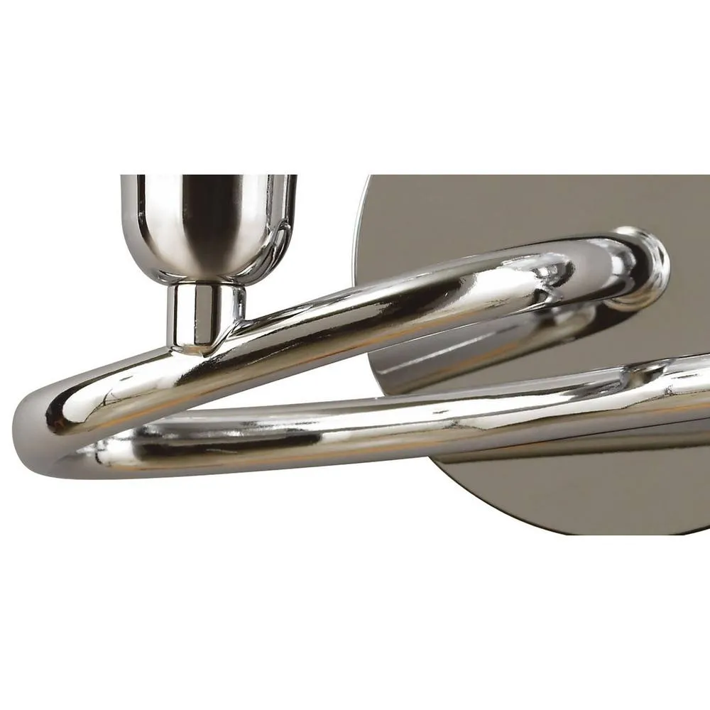 Netlighting Amel Wall Lamp Switched 2 Light L1SGU10 Polished Chrome in Silver 5