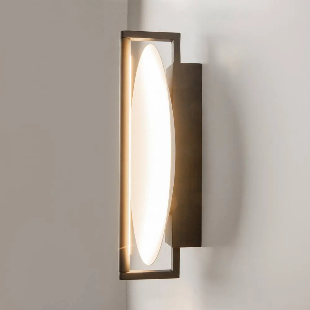 Netlighting Mira Modern Integrated LED Wall Lamp Black 3000K 200lm White Shade 5