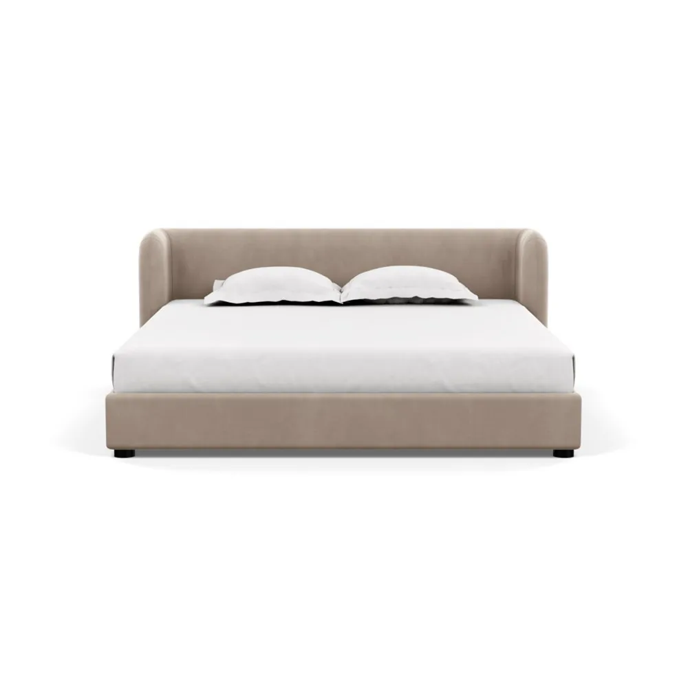 Heal's Group Bed Super King Varese Velvet Dove