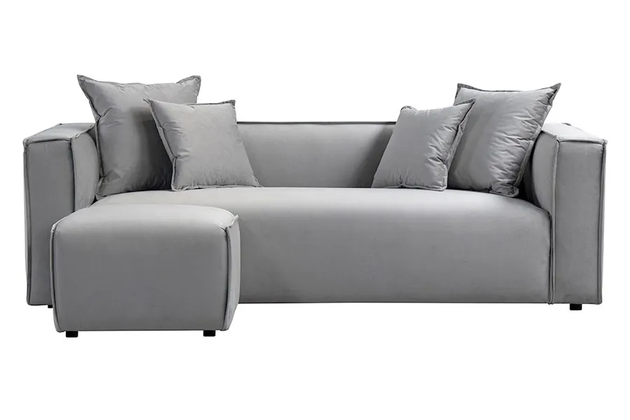 Max Three Seat Corner Sofa - Dove Grey