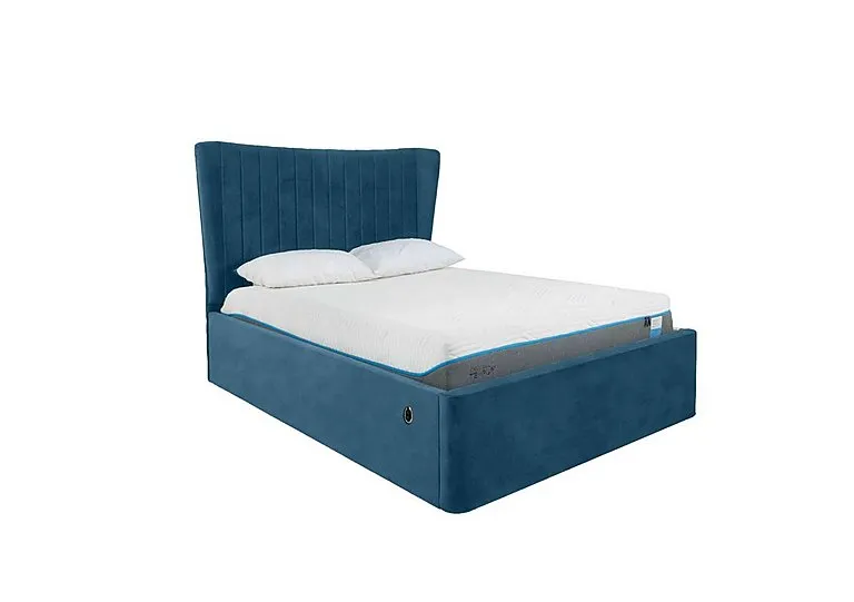 Roman Electric Ottoman Bed Frame - King Size - Ciaga Navy
