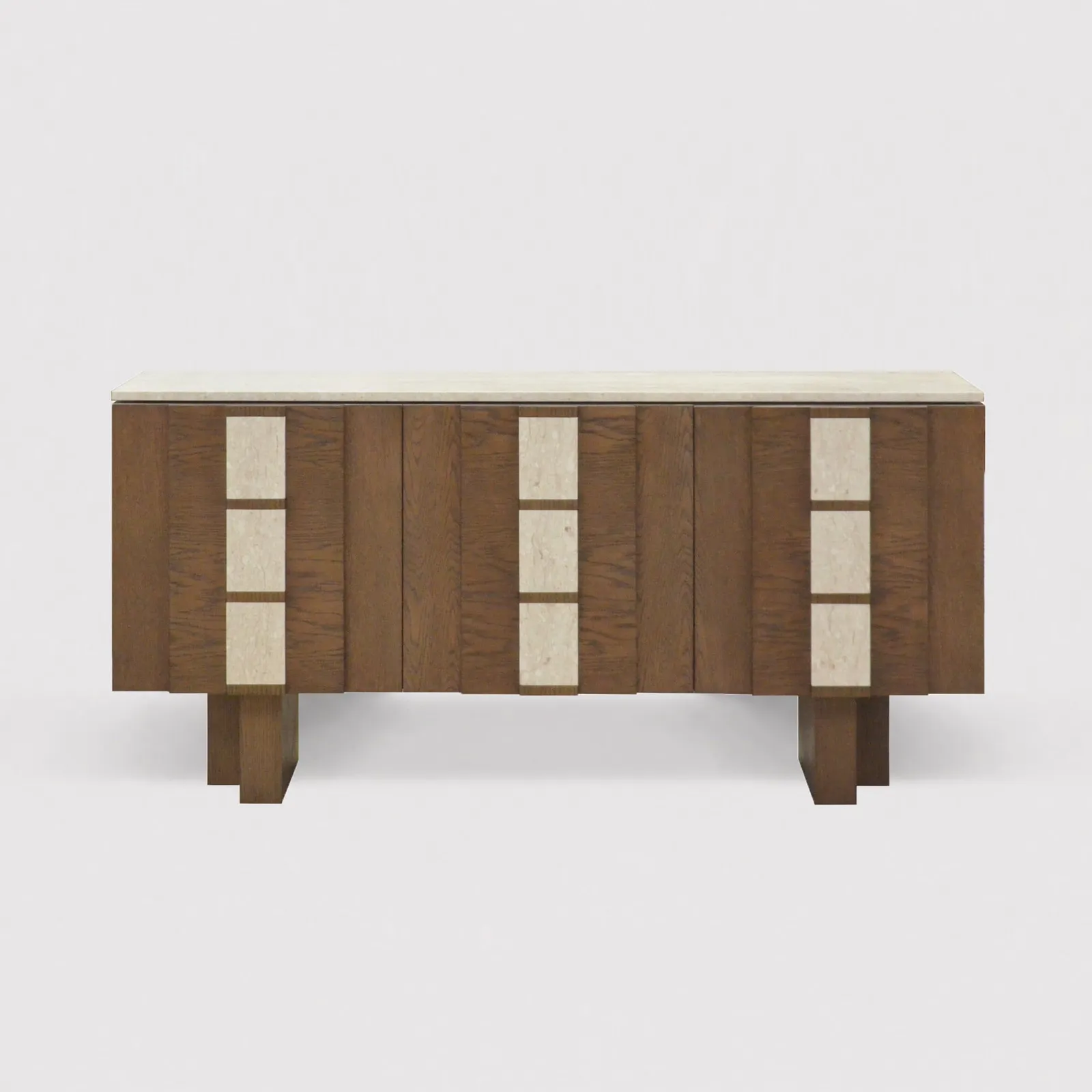 Laroque Sideboard 165Cm, Brown Marble | Barker & Stonehouse