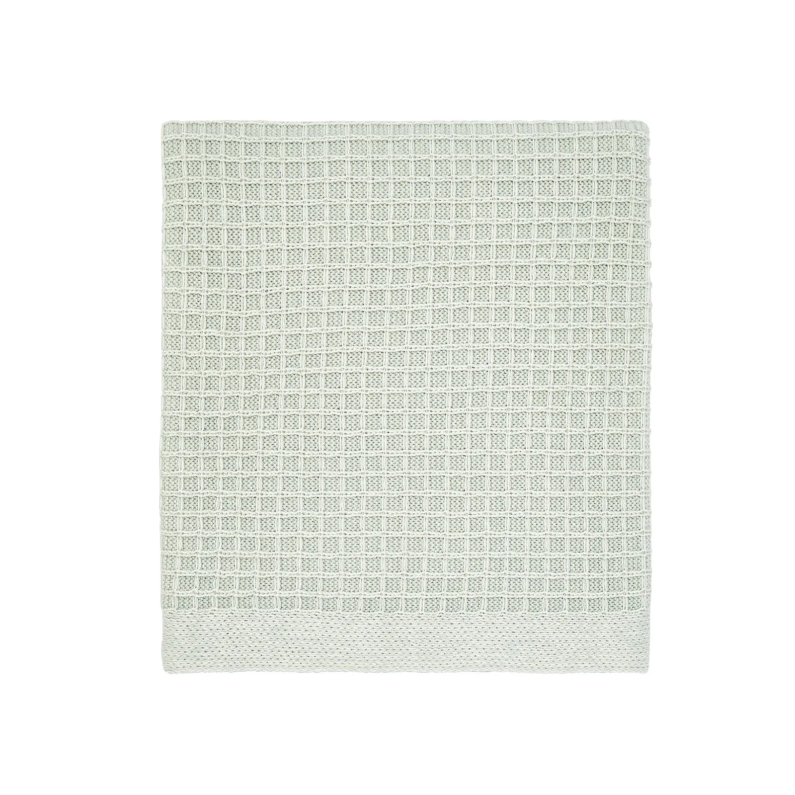 Helena Springfield Jasminda Viva Olive Knit Throw Green/White