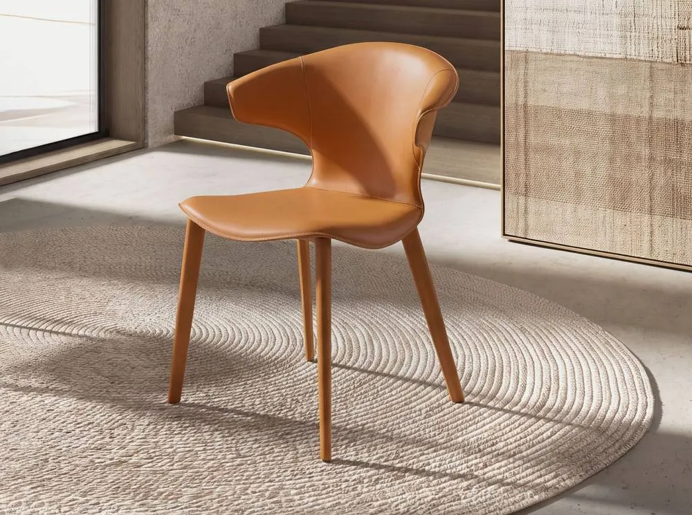 Angel Cerda Orange Regenerated Leather Chair 3