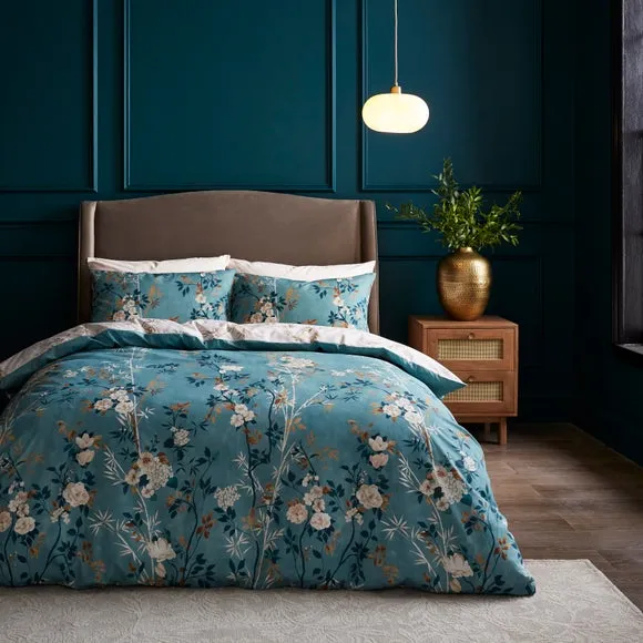Oriental Trail Polycotton Duvet Cover & Pillowcase Set 1