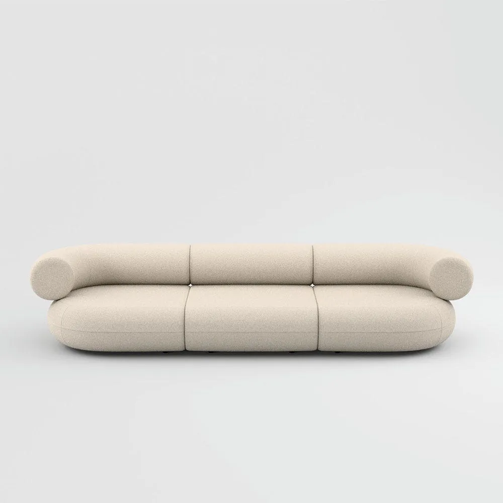 Tom Dixon Fat 3 seater Sofa in Boucle fabric ivory 2
