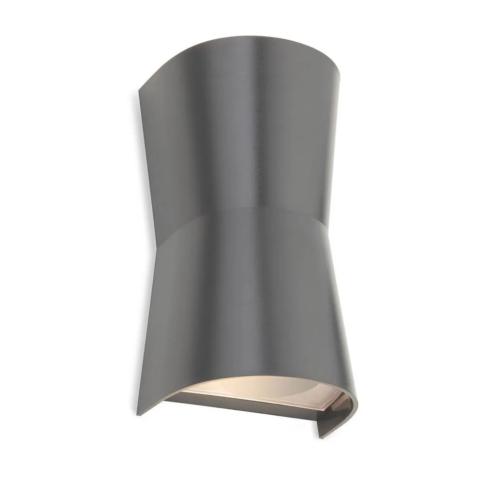 Netlighting Duke Resin 2 Light Wall Graphite IP65 in Grey