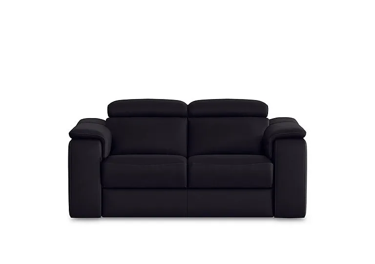 Canto 2 Seater Leather Sofa - Torello Nero - Sofas and Armchairs - In Time for Christmas