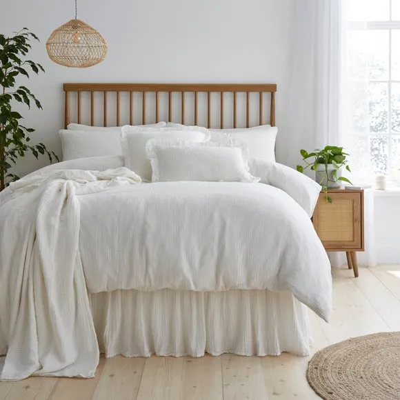 Cotton Muslin Frilled Valance 1