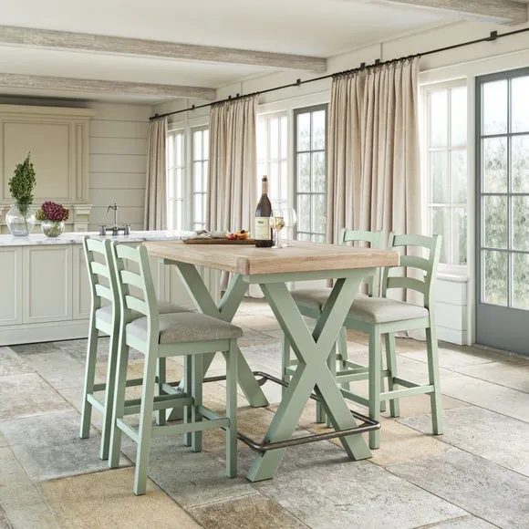 Salcombe 4 Seater Bar Table, Oak 1