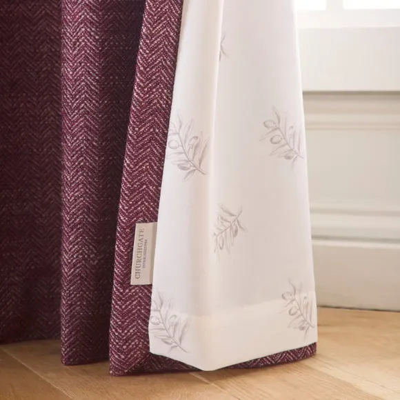 Churchgate Swithland Herringbone Eyelet Curtains (Blackout Available) 6