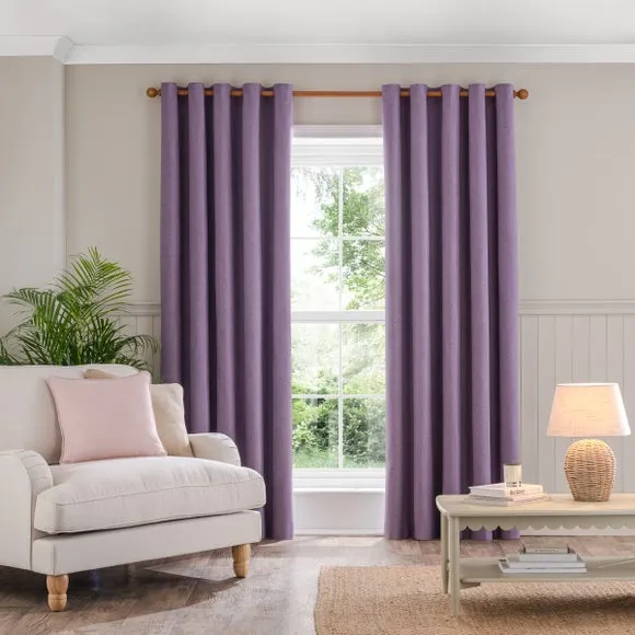 Luna Brushed Eyelet Curtains (Blackout Available) 2