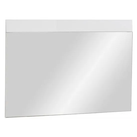 Adrian Wall Bedroom Mirror With White High Gloss Frame