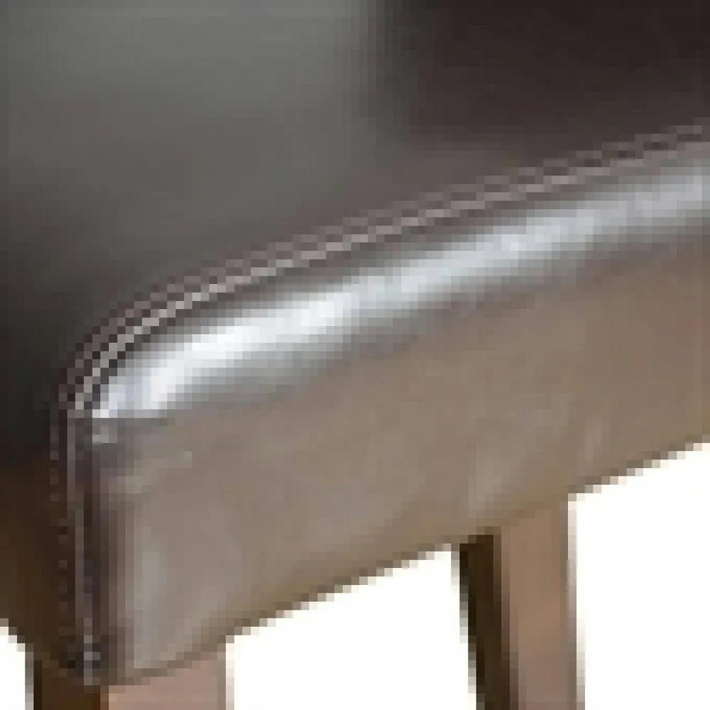 netfurniture Rose Brown Padded Bar Stool Black Wooden Frame Back Fully Assembled 5