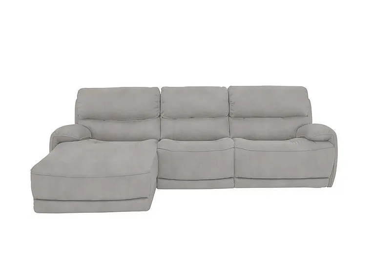 Link Fabric Power Recliner Left Hand Facing Corner Chaise Sofa with Power Headrests - R18 Beige