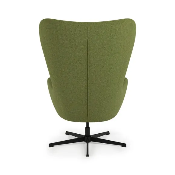 Kuvert Soft Marl Swivel Chair, Moss 5