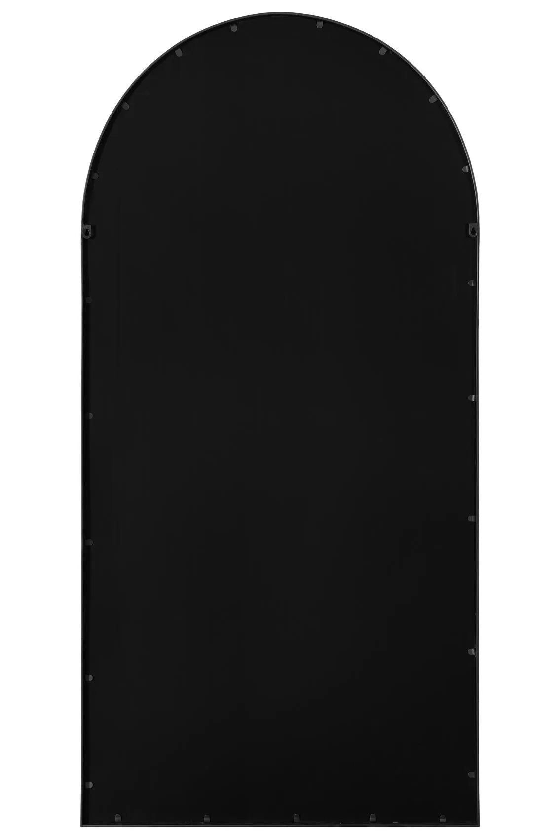 MirrorOutlet Full Length Black Framed Arched Leaner Wall Mirror 71" X 35" (180CM X 90CM) 6