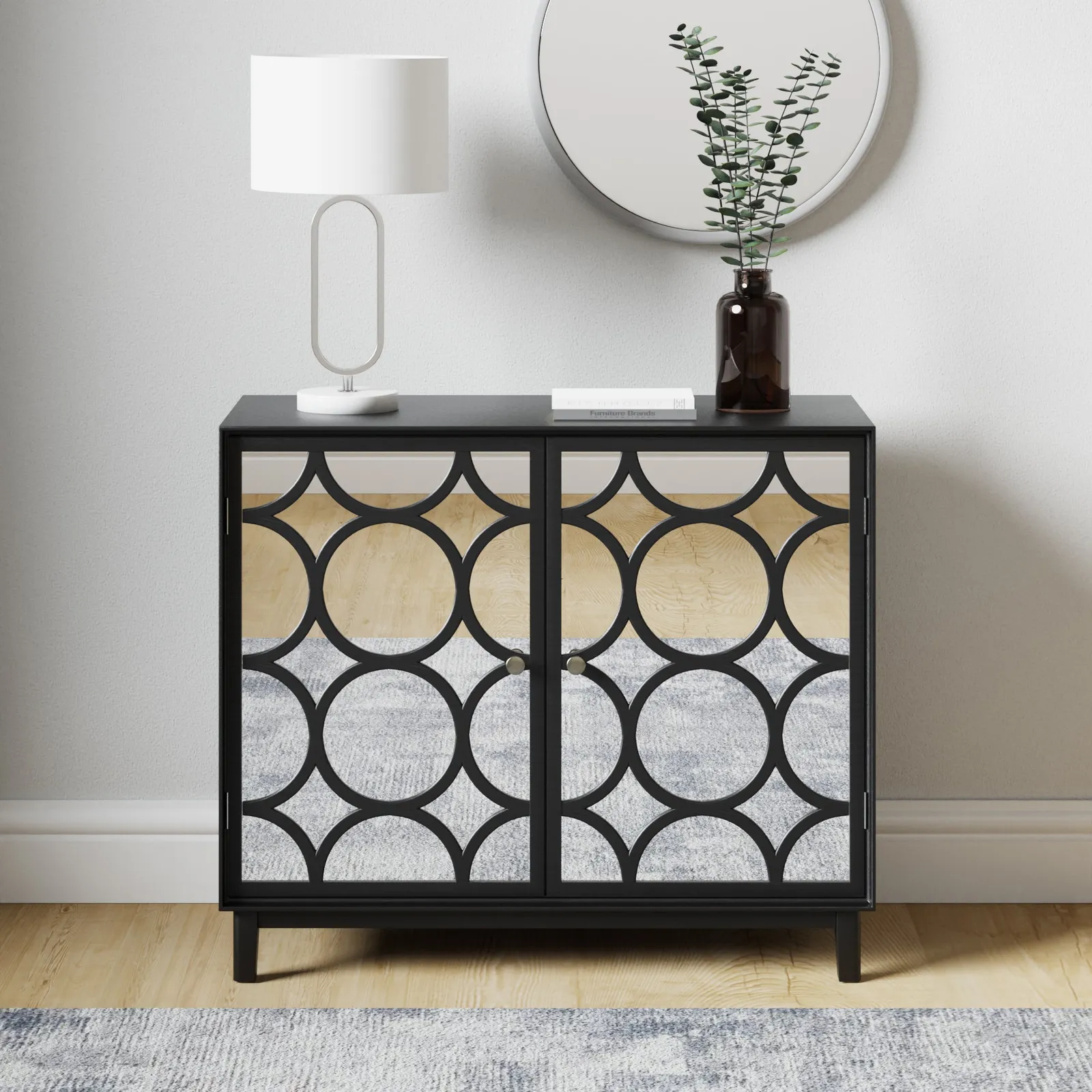 Delphi Black Small Sideboard Black
