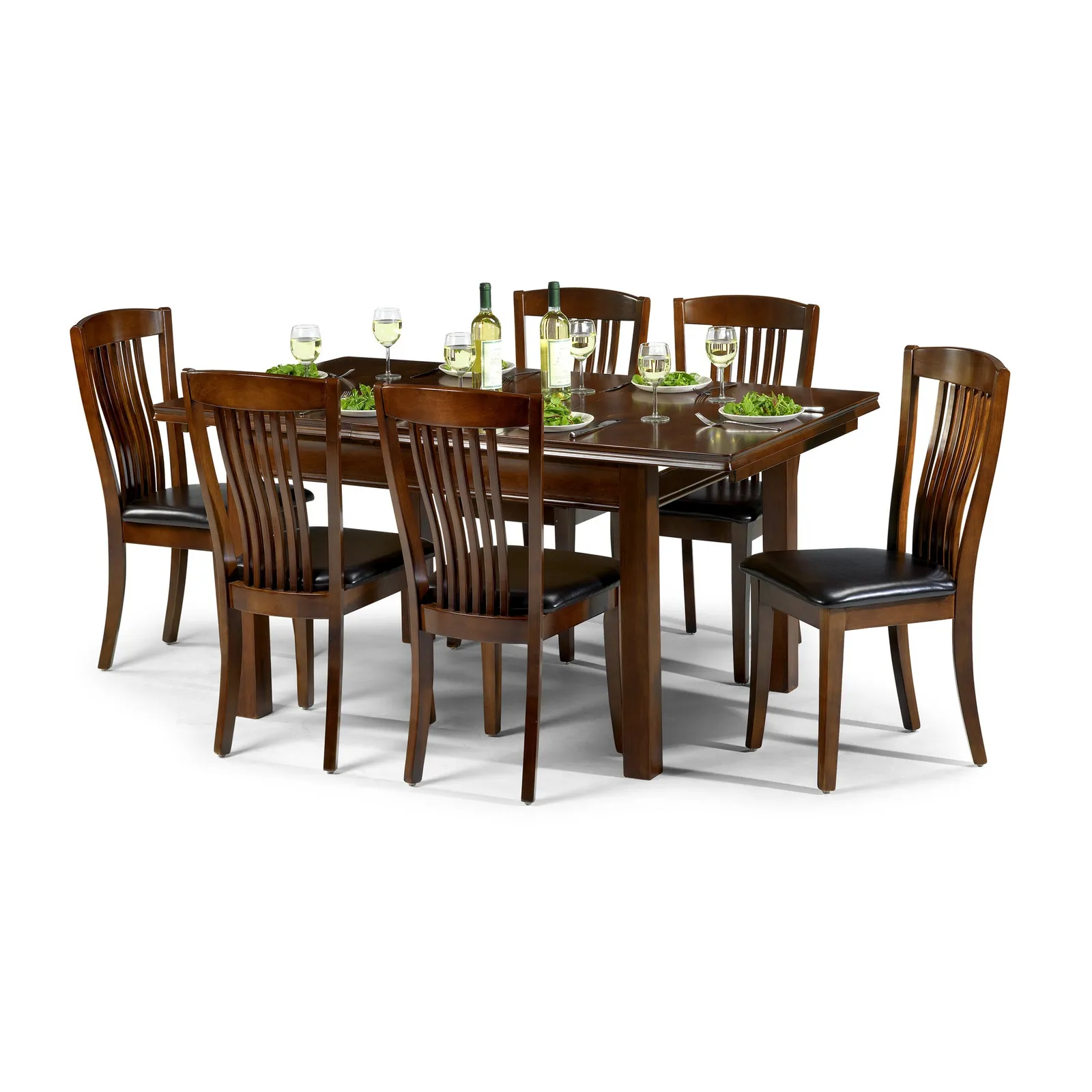 Canterbury 6 Seater Dining Set Mahogany (Brown)