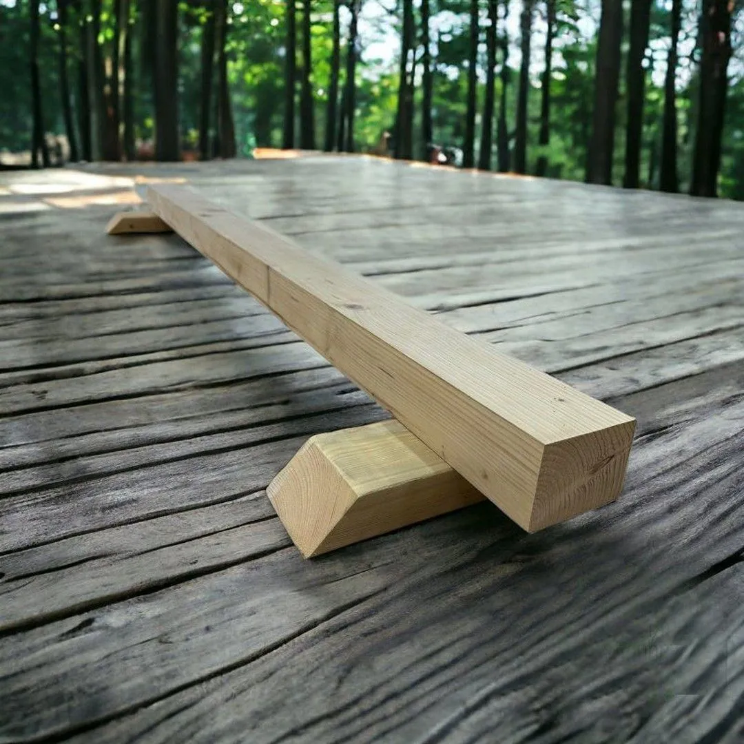 Buttercup Farm Children's Straight Balance Beam Walking Bar - L180 x W30 x H12 cm in Brown 3