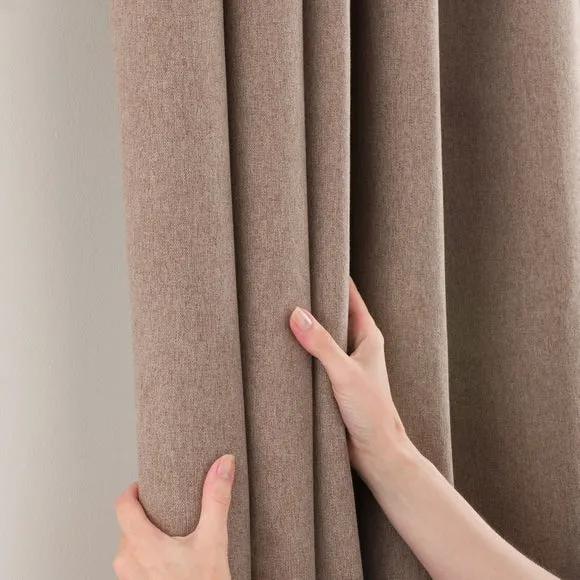 Luna Brushed Pencil Pleat Curtains (Blackout Available) 5