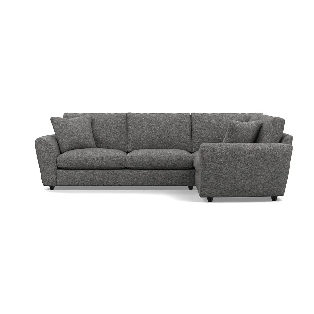 Heal's Snooze RHF Corner Sofa Melton Wool Shale