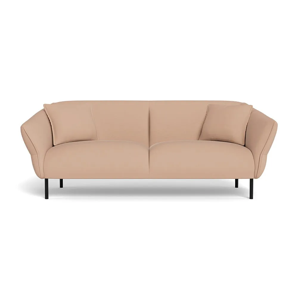 Heal's Alto 3 Seater Sofa Capelo Linen-Cotton Rosedale Black Feet 1