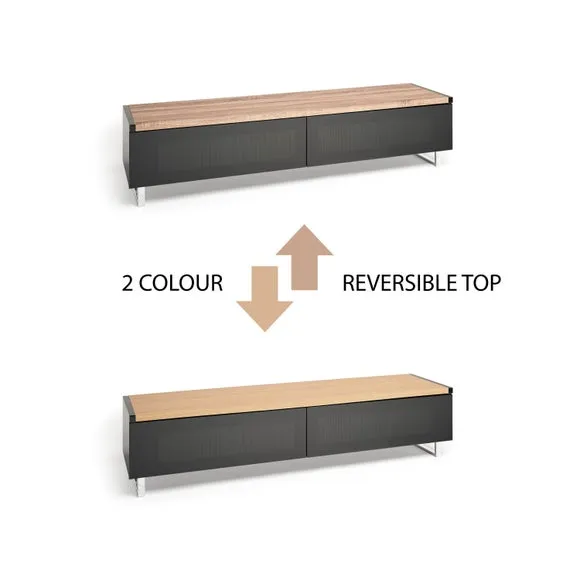 Panorama Reversible Top Wide TV Unit for TVs up to 70" 3