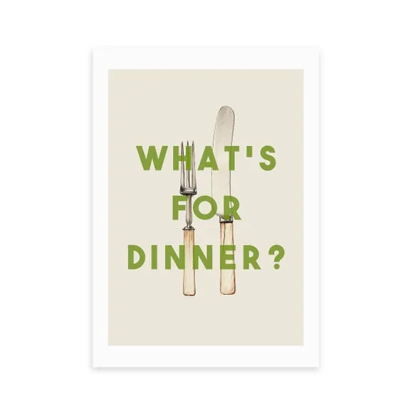East End Prints What's For Dinner? Print by The 13 Prints 2