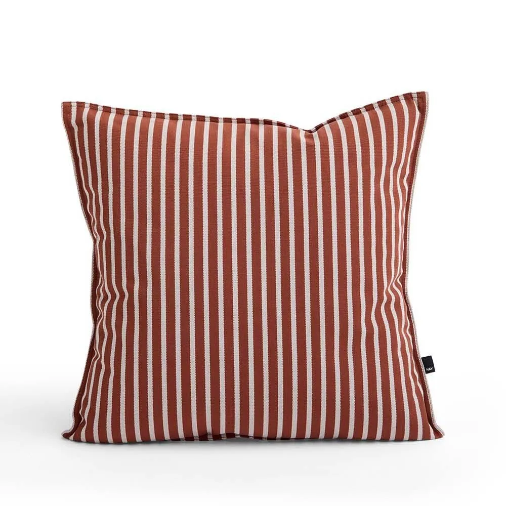 HAY Terrazza Cushion Bold Stripe Terracotta 2