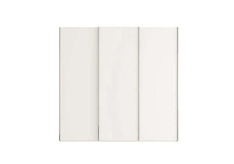 Oxford 3 Door Sliding 225 cm Wardrobe - White