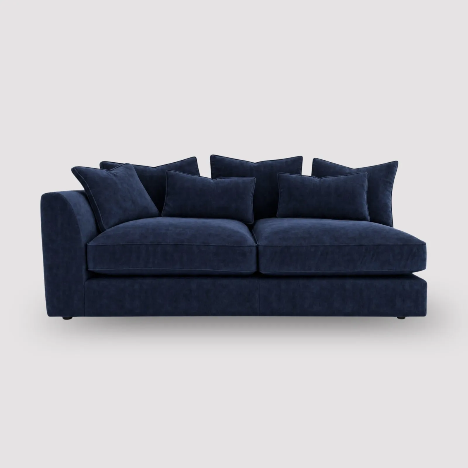 Harrington 1 Arm Large Modular Sofa Left, Navy Fabric | Barker & Stonehouse 1