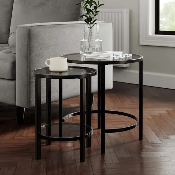 Sofia Glass Nest of Tables 1
