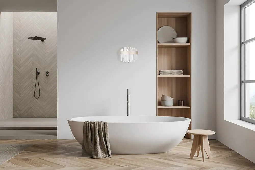 Netlighting Horna Wall Lamp Champagne 3000K Warm White in Beige 5