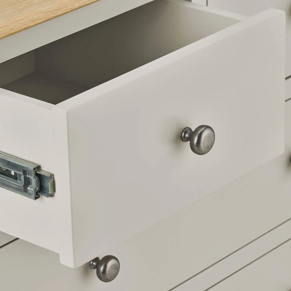 Statement Furniture Pembroke 2 over 3 Chest of Drawers in Stone 6