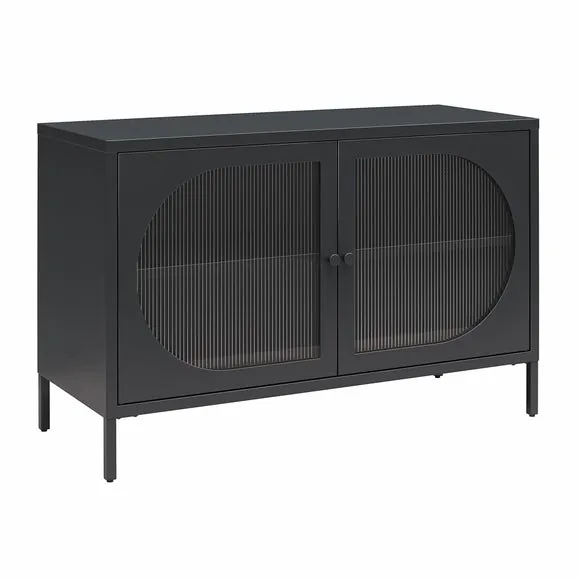 Luna Fluted Low Sideboard, Glass 2