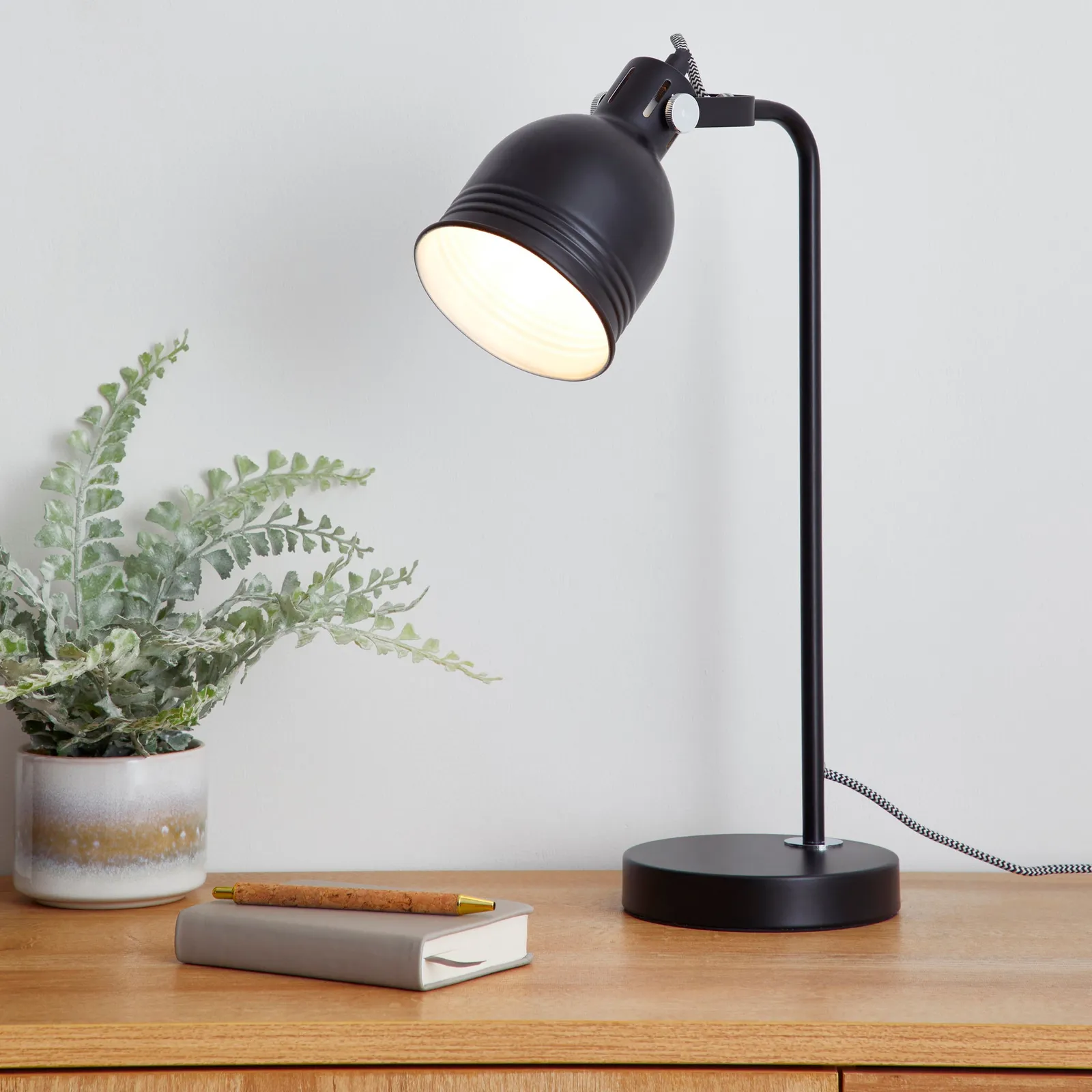 Isaac Black Task Lamp Black