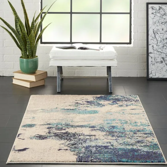 Teal Celestial Rug 4
