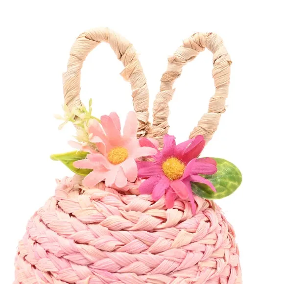 Eggstraordinary Gift Co. Faux Flower Easter Bunny Decoration 3
