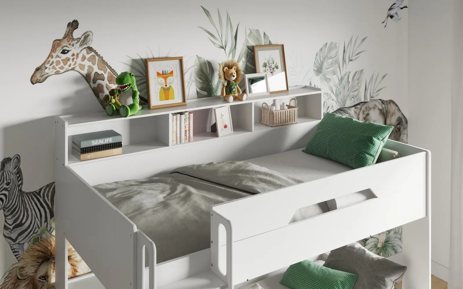 Flair Interstellar Triple Bunk Bed in White 2
