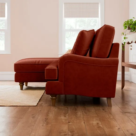 Beatrice II Velvet Corner Chaise Sofa 3