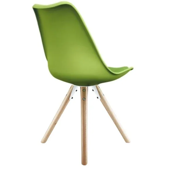 Fusion Living Soho Plastic Dining Chair with Pyramid Legs 5