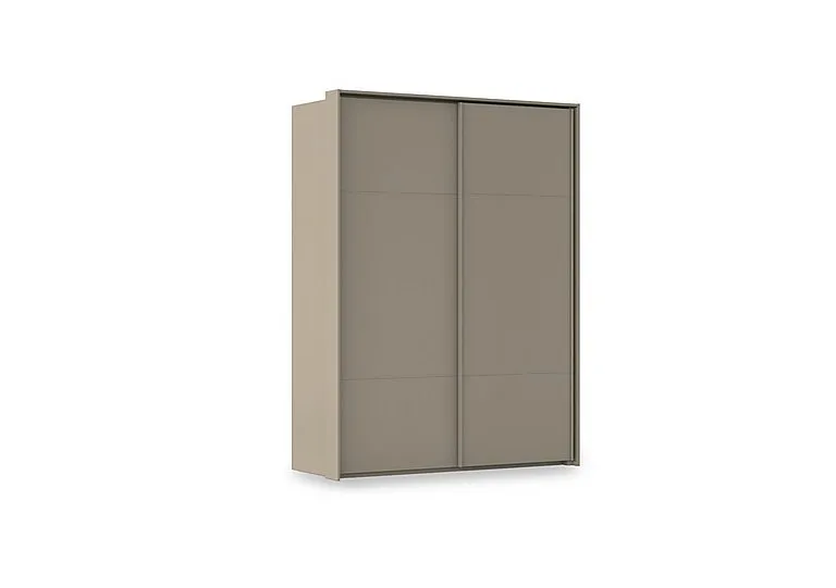 Haven 170cm 2 Door Slider Wardrobe with Décor Doors